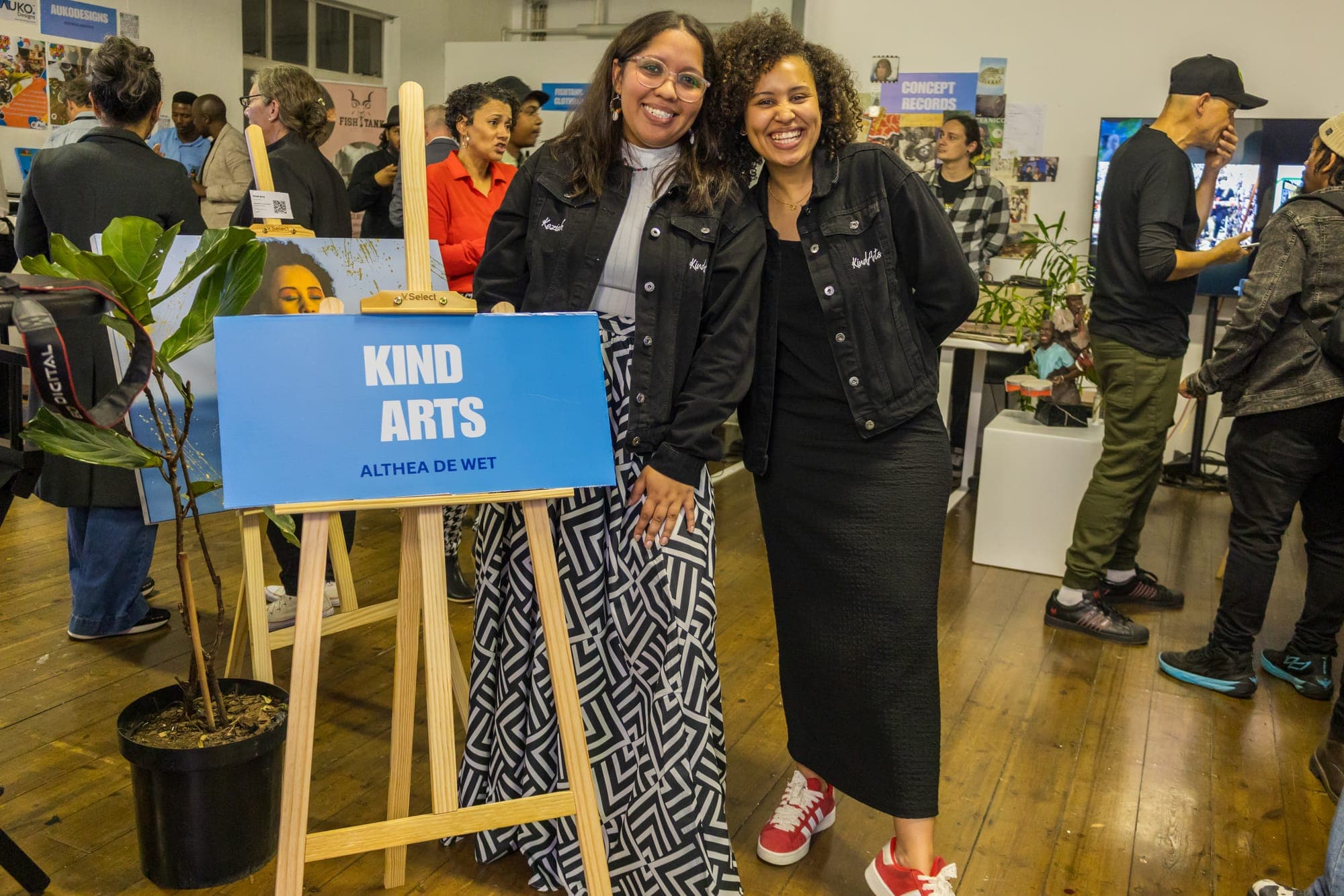 Kind Arts directors on set
